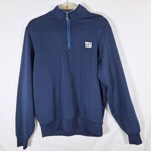 NY Giants 1/4 Zip Pullover Blue size Medium